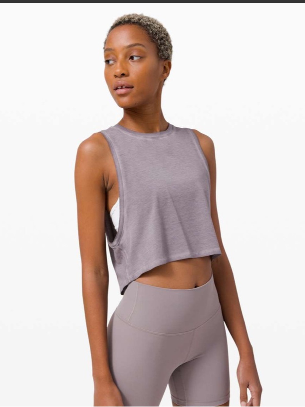 LULULEMON Cut Back Crop Tank *Wash
Washed Lunar Rock size 6 Small medium